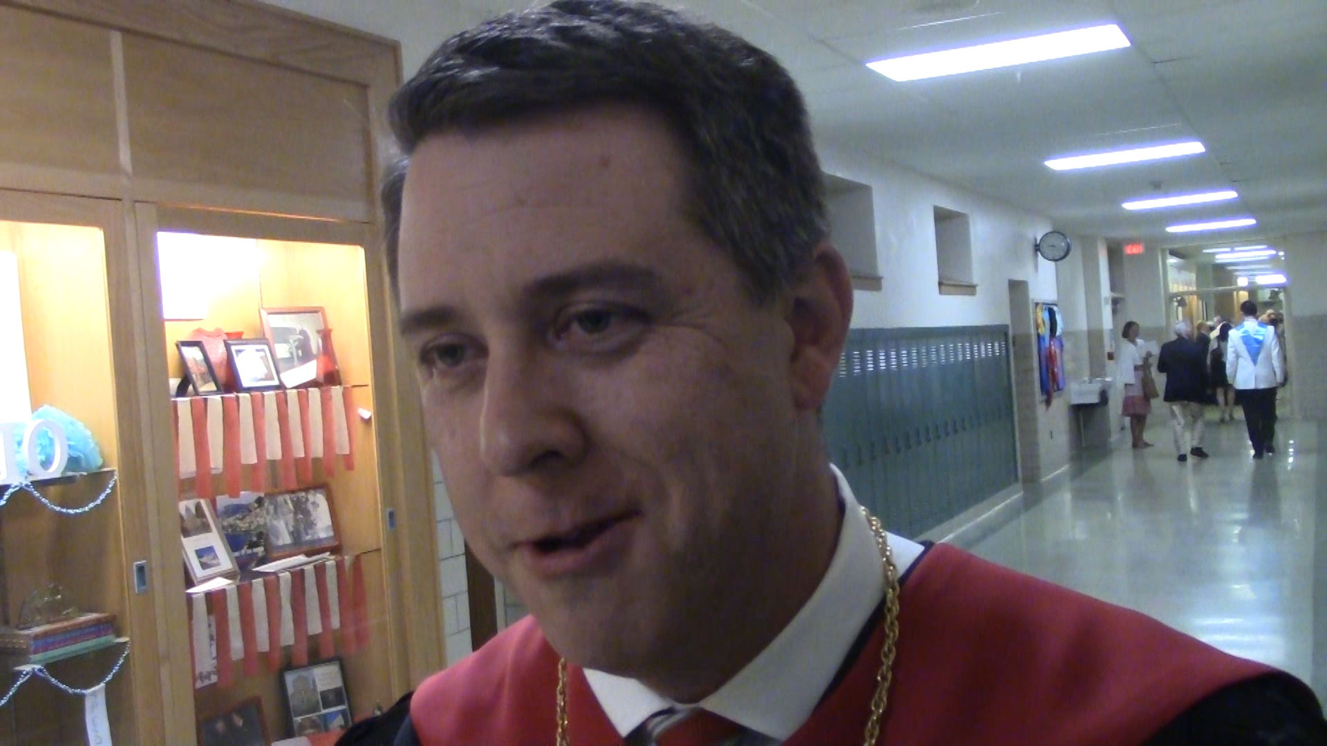 Salesianum President Brendan Kennealey after graduation